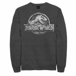 Licensed Character Men's Jurassic World Two Return Stone Logo Sweatshirt Athletic Heather -Licensed Character Shop unnamed file 26127