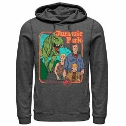 Licensed Character Men's Jurassic Park Vintage Characters Life Finds A Way Hoodie Black -Licensed Character Shop unnamed file 26129