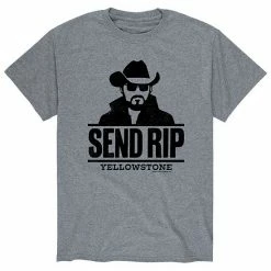 Licensed Character Men's Yellowstone "Send Rip" Tee Grey
