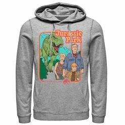 Licensed Character Men's Jurassic Park Vintage Characters Life Finds A Way Hoodie Black -Licensed Character Shop unnamed file 26130