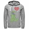 Licensed Character Men's Nickelodeon RugRats I Love Reptar Hoodie Charcoal Heather