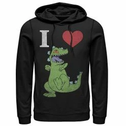 Licensed Character Men's Nickelodeon RugRats I Love Reptar Hoodie Charcoal Heather -Licensed Character Shop unnamed file 26134