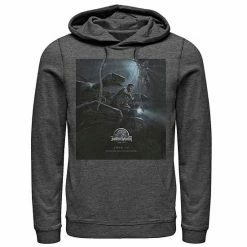 Licensed Character Men's Jurassic World Owen Ride Raptor Movie Poster Hoodie Athletic Heather -Licensed Character Shop unnamed file 26146