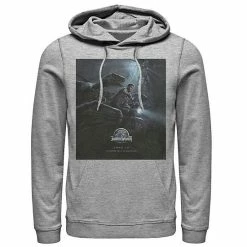 Licensed Character Men's Jurassic World Owen Ride Raptor Movie Poster Hoodie Athletic Heather -Licensed Character Shop unnamed file 26147