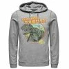 Licensed Character Men's Jurassic Park T-Rex Send More Tourists Hoodie Charcoal Heather -Licensed Character Shop unnamed file 26157