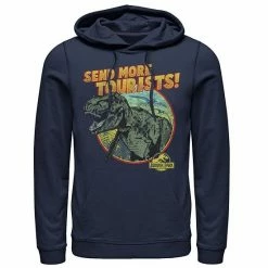 Licensed Character Men's Jurassic Park T-Rex Send More Tourists Hoodie Charcoal Heather -Licensed Character Shop unnamed file 26160