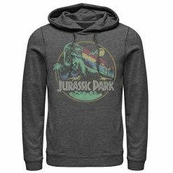 Licensed Character Men's Jurassic Park Retro Circle Hoodie Athletic Heather -Licensed Character Shop unnamed file 26162