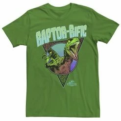 Licensed Character Men's Jurassic World 80's Retro Raptor-rific Dino Graphic Tee Kelly -Licensed Character Shop unnamed file 26169