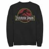 Licensed Character Men's Jurassic Park Distressed Original Park Logo Fleece Pullover Black -Licensed Character Shop unnamed file 26204