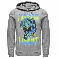 Licensed Character Men's Jurassic Park T-Rex I Do What I Want Graphic Pullover Hoodie Navy -Licensed Character Shop unnamed file 26215