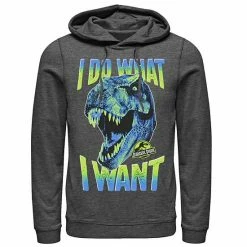 Licensed Character Men's Jurassic Park T-Rex I Do What I Want Graphic Pullover Hoodie Navy -Licensed Character Shop unnamed file 26216