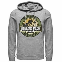 Licensed Character Men's Jurassic Park Staff Icon T-Rex Skeleton Graphic Pullover Hoodie Athletic Heather -Licensed Character Shop unnamed file 26224