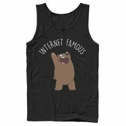 Licensed Character Men's Cartoon Network We Bare Bears Internet Famous Tank Black -Licensed Character Shop unnamed file 26232