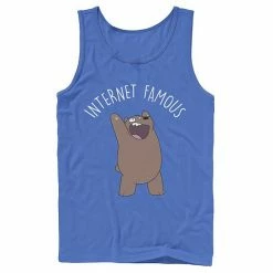 Licensed Character Men's Cartoon Network We Bare Bears Internet Famous Tank Black -Licensed Character Shop unnamed file 26233