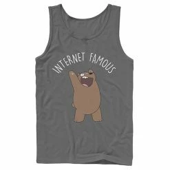 Licensed Character Men's Cartoon Network We Bare Bears Internet Famous Tank Black -Licensed Character Shop unnamed file 26234