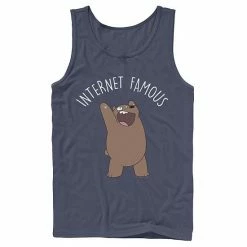 Licensed Character Men's Cartoon Network We Bare Bears Internet Famous Tank Black -Licensed Character Shop unnamed file 26235