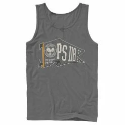 Licensed Character Men's Nickelodeon Hey Arnold PS 118 Waving Pennant Tank Charcoal -Licensed Character Shop unnamed file 26241