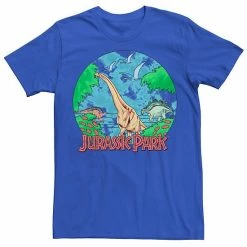 Licensed Character Men's Jurassic Park Retro Globe Watercolor Scene Tee Athletic Heather -Licensed Character Shop unnamed file 26249