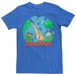 Licensed Character Men's Jurassic Park Retro Globe Watercolor Scene Tee Athletic Heather -Licensed Character Shop unnamed file 26251