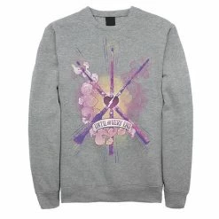 Licensed Character Men's Harry Potter Until The Very End Wands Sweatshirt Black -Licensed Character Shop unnamed file 26254