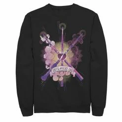 Licensed Character Men's Harry Potter Until The Very End Wands Sweatshirt Black -Licensed Character Shop unnamed file 26255