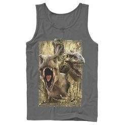 Licensed Character Men's Jurassic World T-Rex Indominus Rex & Raptor Tank Navy -Licensed Character Shop unnamed file 26260
