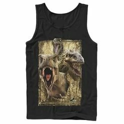 Licensed Character Men's Jurassic World T-Rex Indominus Rex & Raptor Tank Navy -Licensed Character Shop unnamed file 26261