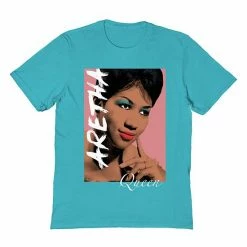 Licensed Character Men's Aretha Franklin Mens Tee Tropical Blue -Licensed Character Shop unnamed file 26270