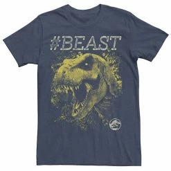 Licensed Character Men's Jurassic World #BEAST T-Rex Bite Tee Navy -Licensed Character Shop unnamed file 26274