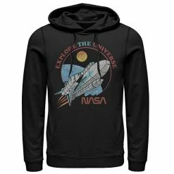 Licensed Character Men's NASA Explore The Universe Circle Portrait Hoodie White -Licensed Character Shop unnamed file 26278