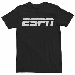 Licensed Character Men's ESPN White Logo Tee Black -Licensed Character Shop unnamed file 26306