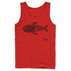 Licensed Character Men's Nintendo Legend Of Zelda Links Awakening Whale Glyph Portrait Logo Tank Red -Licensed Character Shop unnamed file 26312