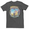 Licensed Character Men's MTV Distressed Air Brushed Music Television Logo Tee Charcoal