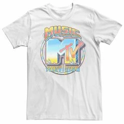 Licensed Character Men's MTV Distressed Air Brushed Music Television Logo Tee Charcoal -Licensed Character Shop unnamed file 26315