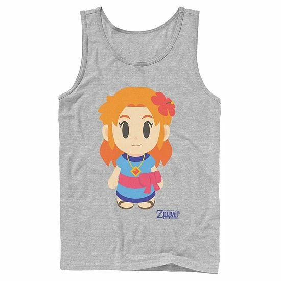 Licensed Character Men's Nintendo Legend Of Zelda Links Awakening Marin Avatar Style Portrait Tank Red 4 Licensed Character Men's Nintendo Legend Of Zelda Links Awakening Marin Avatar Style Portrait Tank Red - Image 2