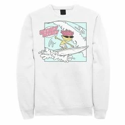 Licensed Character Men's Nickelodeon Rocket Power Otto Woogidy Woogidy Surfs Up Sweatshirt Red -Licensed Character Shop unnamed file 26343