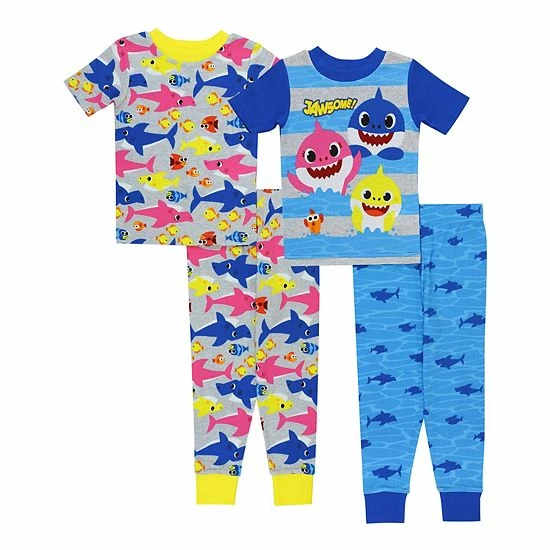 Licensed Character Toddler Boy Baby Shark "Jawsome!" Tops & Bottoms Pajama Set 3 Licensed Character Toddler Boy Baby Shark "Jawsome!" Tops & Bottoms Pajama Set