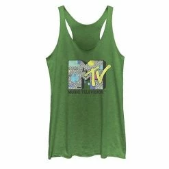Licensed Character Juniors' MTV 90's Style Pop Art Logo Tank Top Charcoal -Licensed Character Shop unnamed file 26352