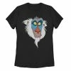 Licensed Character Juniors' Disney's Lion King Rafiki Face Tee Black -Licensed Character Shop unnamed file 26386