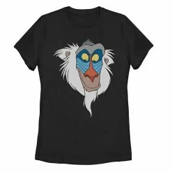 Licensed Character Juniors' Disney's Lion King Rafiki Face Tee Black -Licensed Character Shop unnamed file 26389