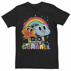 Licensed Character Men's Cartoon Network Gumball & Darwin Watterson Best Friends Tee Black -Licensed Character Shop unnamed file 26391