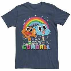 Licensed Character Men's Cartoon Network Gumball & Darwin Watterson Best Friends Tee Black -Licensed Character Shop unnamed file 26392