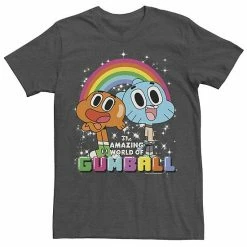 Licensed Character Men's Cartoon Network Gumball & Darwin Watterson Best Friends Tee Black -Licensed Character Shop unnamed file 26393