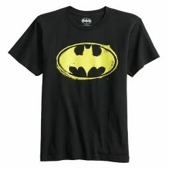 Licensed Character Boys 8-20 DC Comics Batman Distressed Logo Graphic Tee