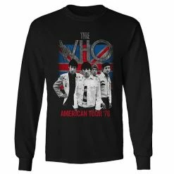 Licensed Character Men's The Who American Tour 76 Long Sleeve Tee