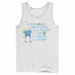 Licensed Character Men's Adventure Time Finn You're Beautiful On The Inside Portrait Tank Navy -Licensed Character Shop unnamed file 26428
