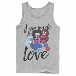 Licensed Character Men's Cartoon Network Steven Universe I Am Made Of Love Tank Athletic Heather -Licensed Character Shop unnamed file 26438