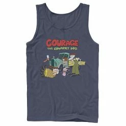 Licensed Character Men's Courage The Cowardly Dog Scene Logo Tank Navy 9 Licensed Character Men's Courage The Cowardly Dog Scene Logo Tank Navy -Licensed Character Shop unnamed file 26443