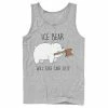 Licensed Character Men's Cartoon Network We Bare Bears Ice Bear Take Care Of It Axe Tank Top Charcoal -Licensed Character Shop unnamed file 26452