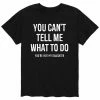Licensed Character Men's "You Can't Tell Me What To Do" Tee Black -Licensed Character Shop unnamed file 2646